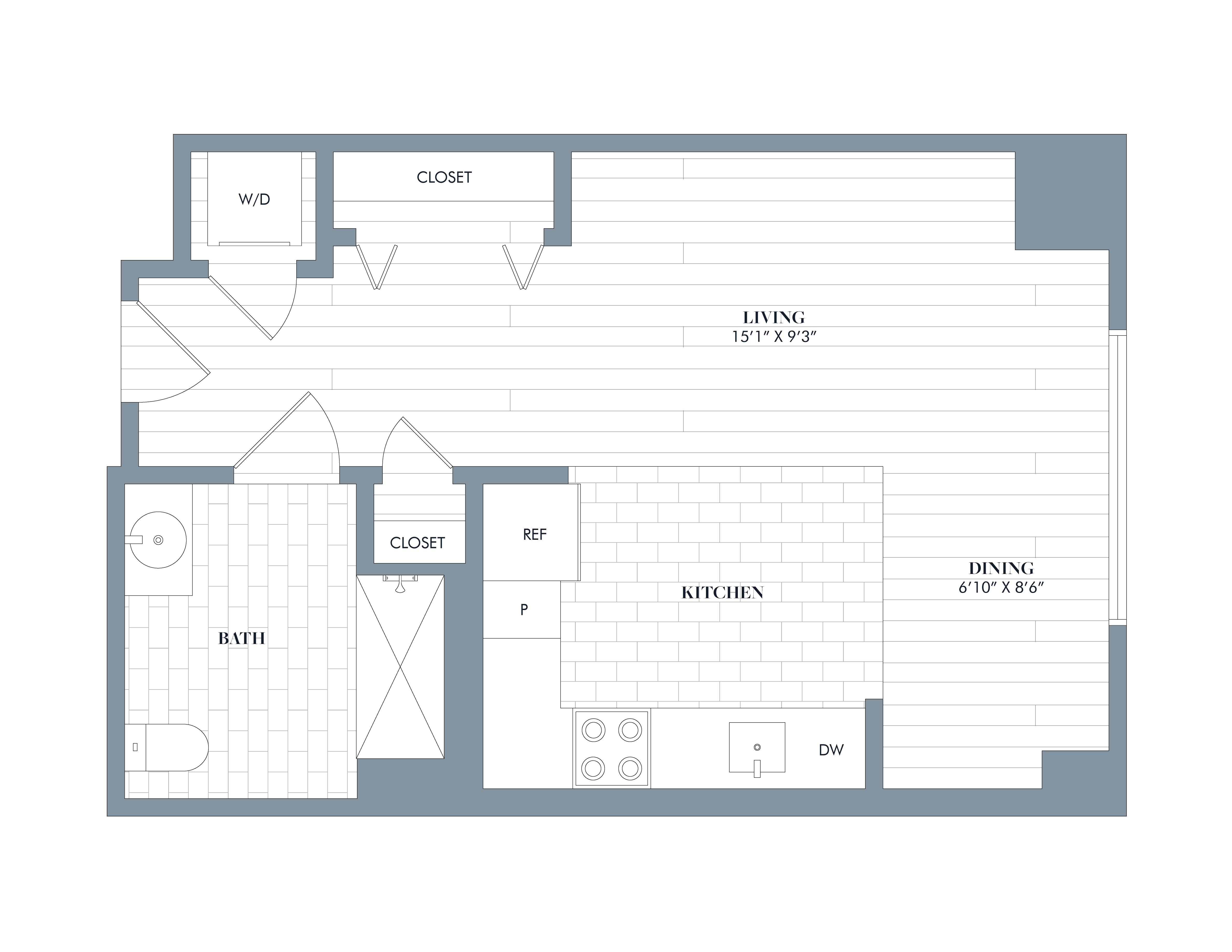 floorplan image of apartment J-1314